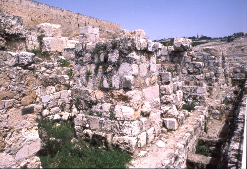 Excavations, southern wall